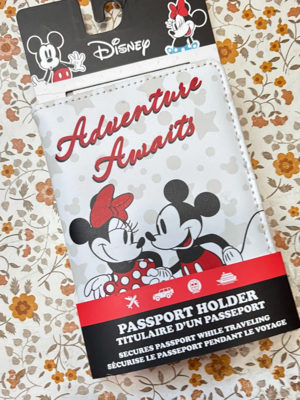 New. Micky Mouse passport holder.